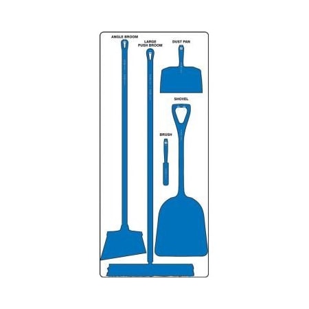 Accuform DRY ZONE STOREBOARDS MAXDUTY PSB610WTBU PSB610WTBU